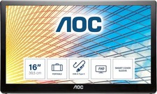 AOC Portable Monitor E1659FWU 15.6” USB 3.0 LED (156LM00005) USED w Carry Case