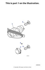 Jaguar Genuine Fog Lamp Light Car Replacement Part Fits S-Type XJ XR87609