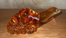 Vintage ORREFORS  SWEDEN SVENSKT GLAS WWF 1974 OTTER  Designed By OLLE .ALBERIUS