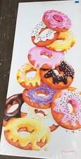 Donut Stack 20" x 48" Canvas print On A Wooden Stretcher Frame(e)
