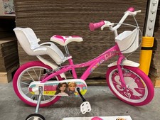 Dino 16"  Kids Barbie Love Childrens Pink Bike