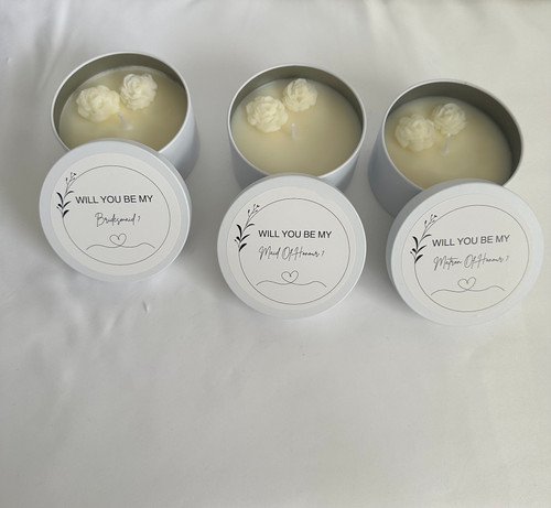 Soy candle proposal bridesmaid - soy,