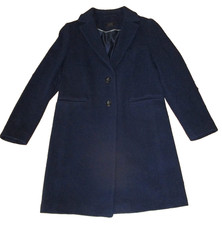 Marks & Spencer Collection royal blue wool/cashmere blend mid length coat size 8