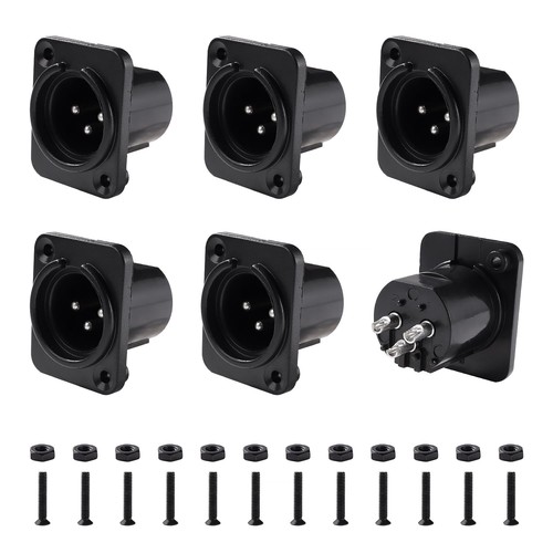 Xlr male panel mount audio - xlr,