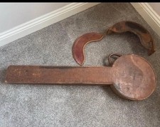 Vintage Brown Leather Banjo Hard Case