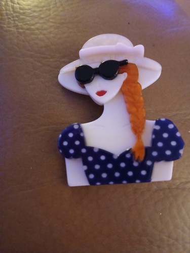 Acrylic brooch