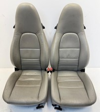 Porsche 996 986 Boxster Graphite Grey Leather Electric Backrest Seats - VW Caddy