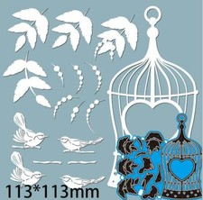 Bird Cage Metal Cutting Dies Scrapbooking DIY Paper Card Craft Embossing stencil