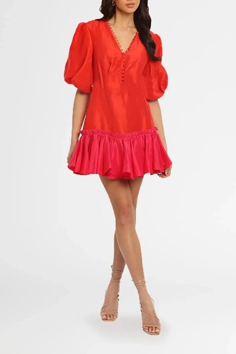 Leo lin neckline fuchsia - lin,