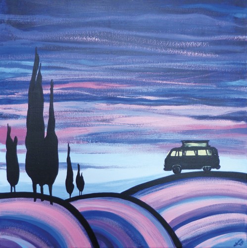 Campervan inspired art - vw,