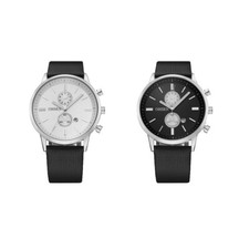 OHSEN Men's Watch Auto Date Fashion Casual Quartz Leather Sport GIFT