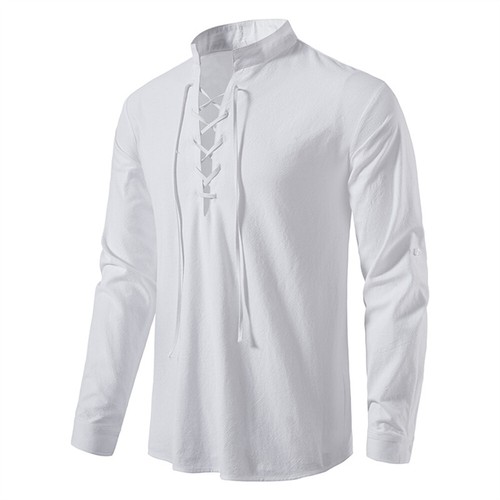Men linen long - men's, sleeve