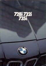 BMW 7-Series E23 1980-81 UK Market Sales Brochure 735i 732i 728i