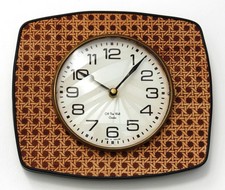 NEW 26cm Wooden Wall Clock - Vintage Retro Mid Century Style French Country Gift