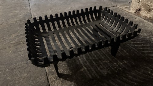 Cast iron fire basket - cast, grate