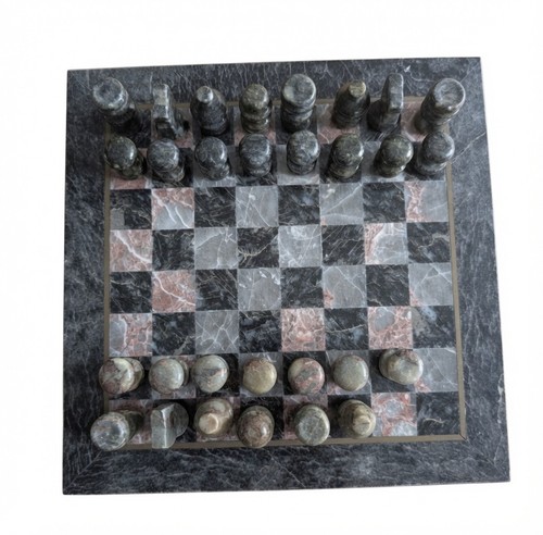 Vintage marble onyx chess - onyx,