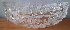 Quality beautiful heavy glass fruit bowl approx 27cm x 15cm