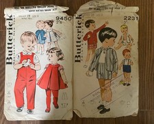 2 x Butterick Toddlers Sewing