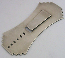 STYLISH HEAVY 48g ENGLISH STERLING SILVER MODENIST BOOKMARK PAGE MARKER 2000