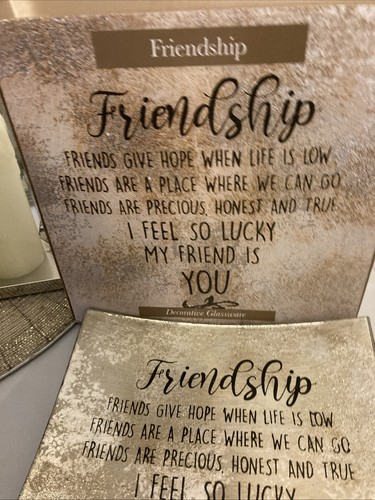Friendship decorative glass - friendship,