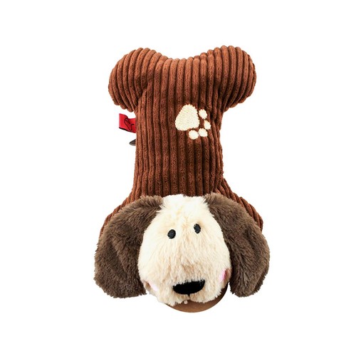 Fabric brown ribbed sausage - ribbed,