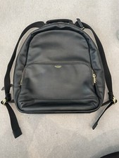 Knomo black leather mini mount backpack ladies small