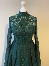 Green wedding dress, Evening