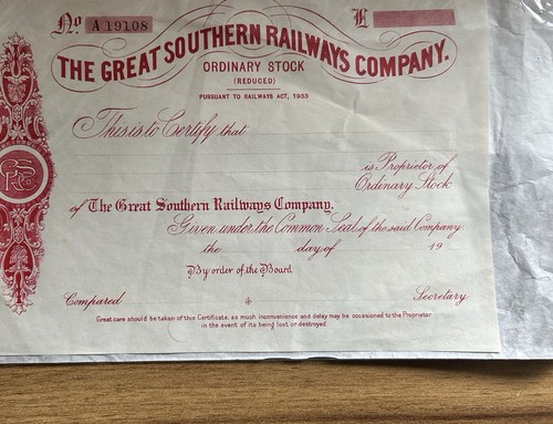 Railway stock share - railway,