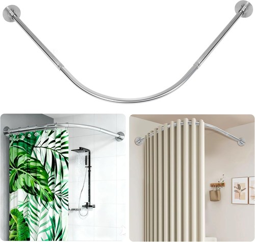 Shower curtain rail pole - curtain,