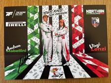 ANDREA MABELLINI SIGNED SKODA FABIA ERC / BRITISH RALLY 2025 OFFICIAL PHOTOCARD