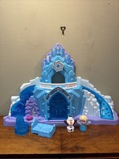 Fisher-Price Little People Frozen Palace With Lights Sounds Elsa & Olaf Figures
