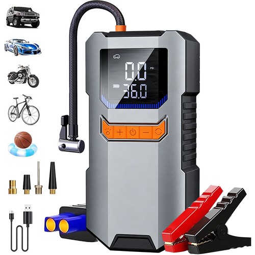 Car jump starter with - jump,