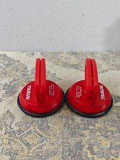 2x Faithfull FAISUCPAD Single Pad Suction Lifter 120mm Pads. Supports up to 30kg