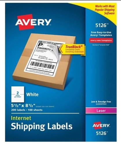 Avery 5126 internet - avery, shipping