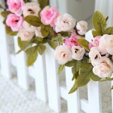 7FT SHABBY CHIC STRING ROSE