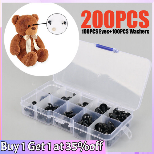 100pcs plastic safety eyes - plastic,