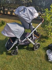 UPPAbaby Vista Henry Blue Marl Travel System -RRP £1100 All Accessories Included