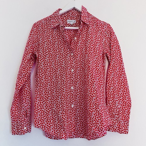 Agnes paris red white - red, floral