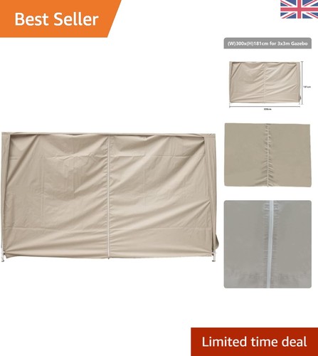 Zippered beige side panel for - zippered,