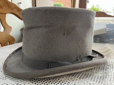 Vintage Top Hat Grey 57cm