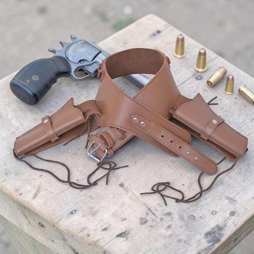Cowboy western leather double - western,