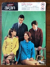 Sunbeam 863 knitting pattern adult & child DK cable raglan cardigan & jacket