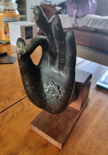 Bronze hand buddha the - bronze,