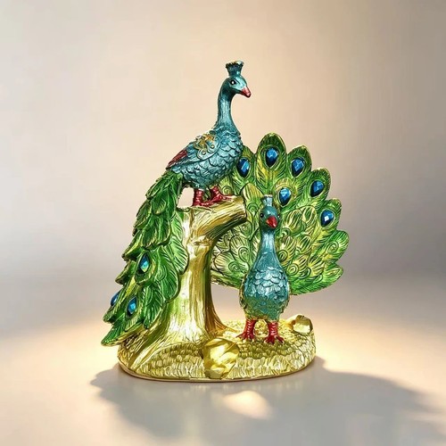 Luxury peacock resin - luxury,