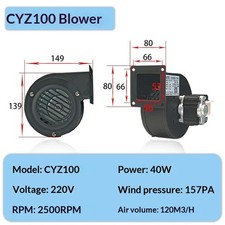 220V Centrifugal Blower Fan