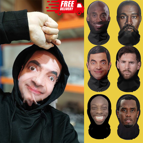 Funny face mask cosplay - 3d,