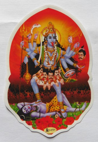 Window hindu sticker goddess - hindu,