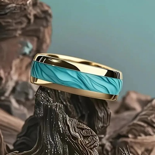8mm blue ocean - blue, mens