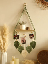 Boho Macrame Floating Shelf |