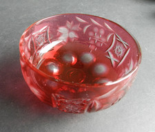 CZECH HAND BLOWN CUT TO CLEAR